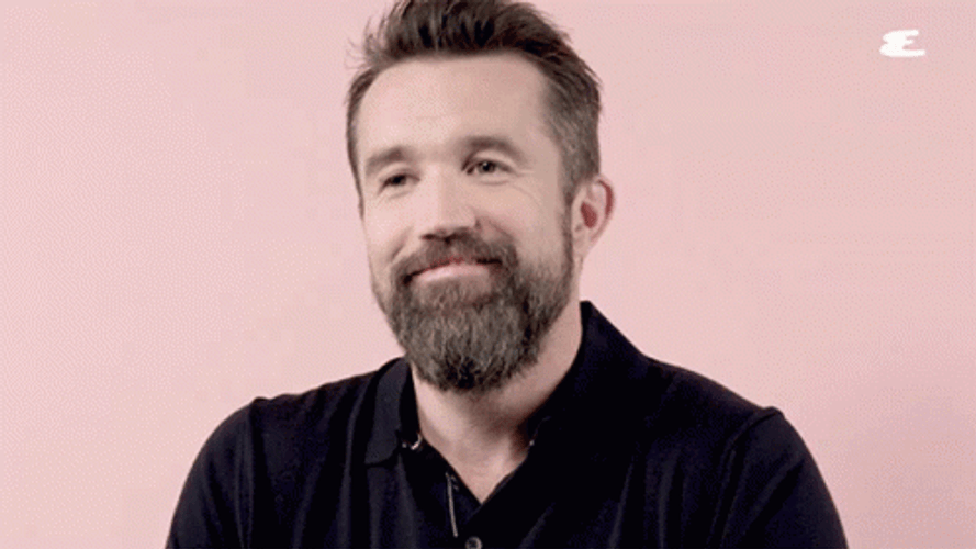 Smug Rob McElhenney GIF