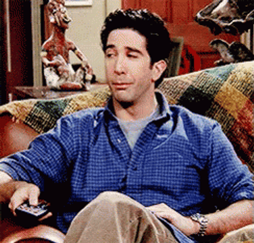 Smug Ross Geller GIF