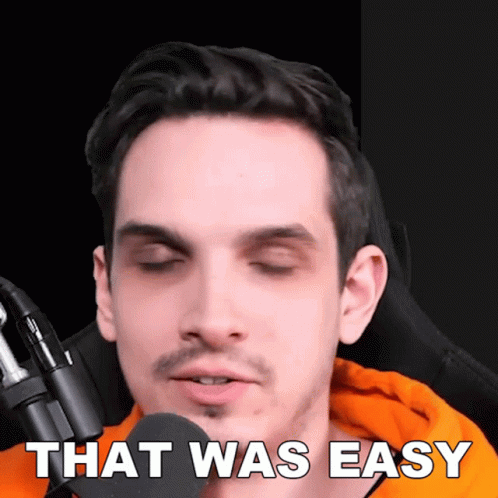 Smug That Was Easy Streamer GIF