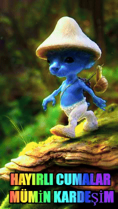 Smurf Cat With Color Changing Skin GIF