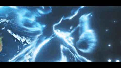 Smurf Cat With Shining Blue Eyes GIF