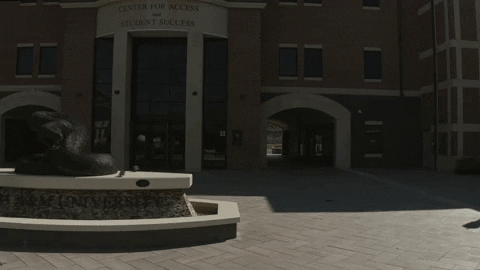 Snake Statue In Front Of Famu Building GIF