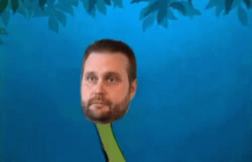 Snake With Man's Head Saying Trade GIF