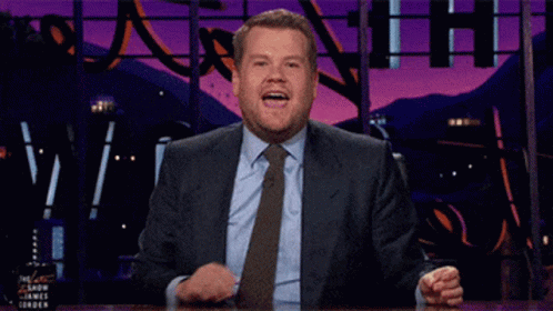 James Corden Sassy Finger Snap GIF