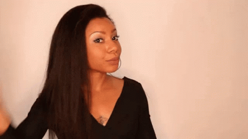 Shalita Grant Hair Flip Finger Snap GIF