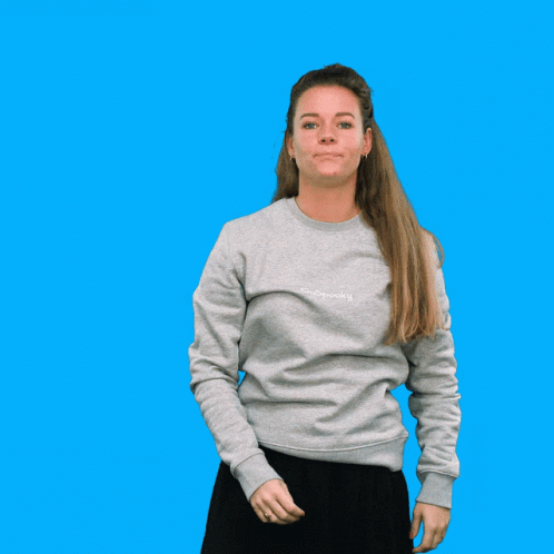 Cocky Lady Exaggerated Snap GIF