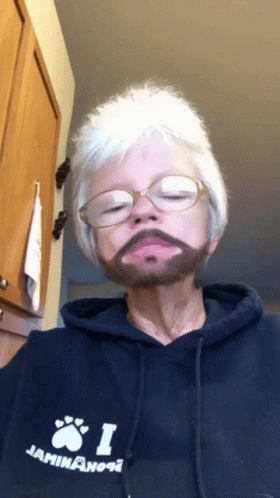 Snapchat Hairy Beard Selfie GIF