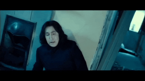 Snape Crying In Pain GIF