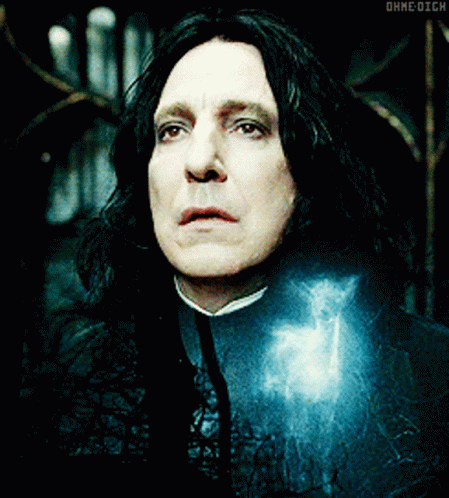 Snape With Blue Aura GIF