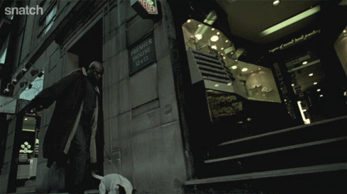 Snatch Movie Walking Dog GIF