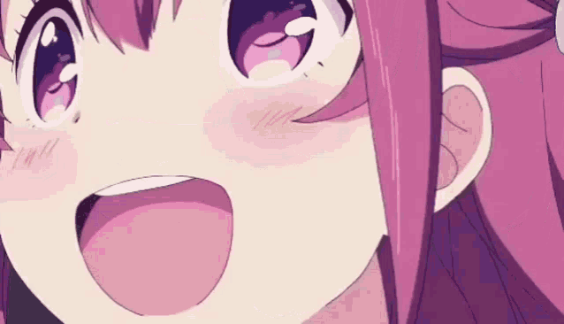 Sneaky Anime Girl Smug Face GIF