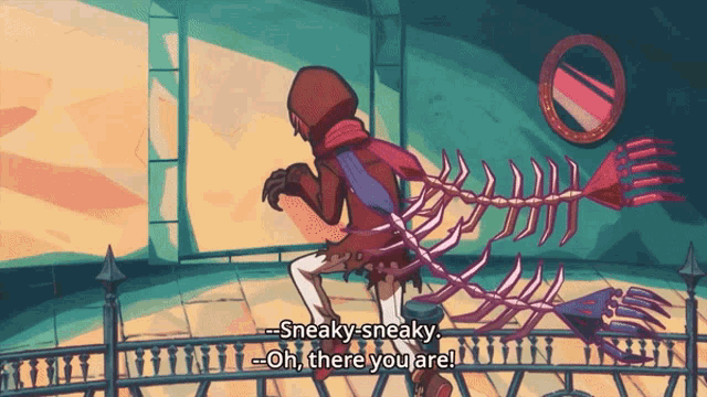 Sneaky Shocked Anime GIF