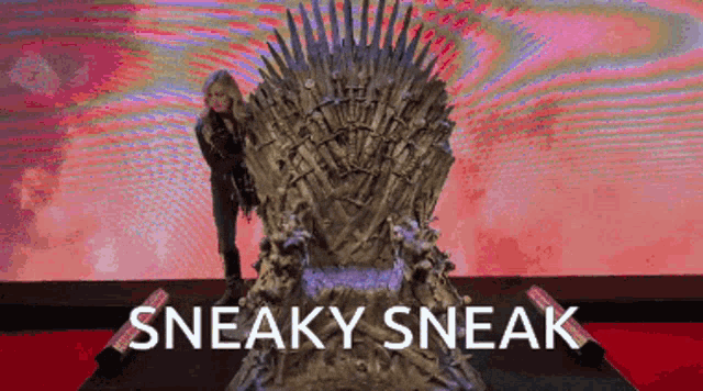 Sneaky Sneak Sitting Woman GIF