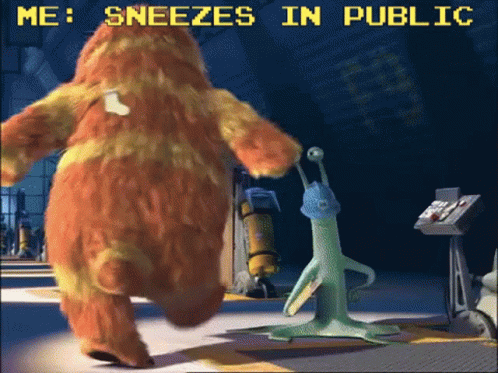 Sneezes In Public Monster Inc 2319 Emergency GIF