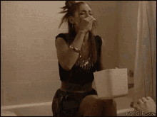 Sneezing Diarrhea Scene GIF