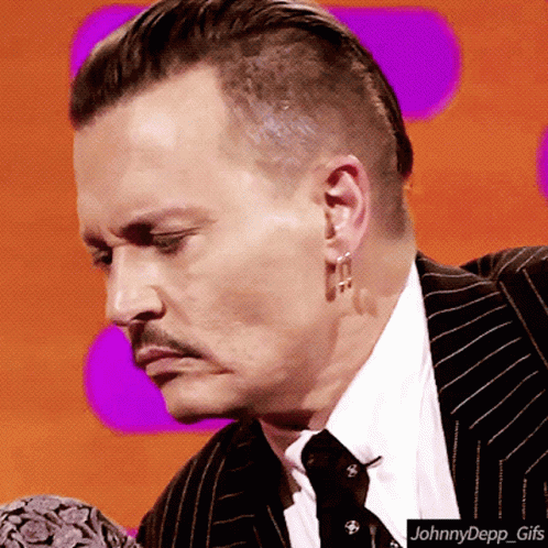 Johnny Depp Sniff GIF