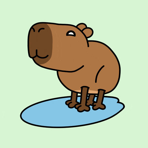 Sniffing Capybara Meme GIF
