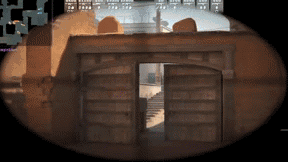 Sniper Scope Doorway Building Stairs