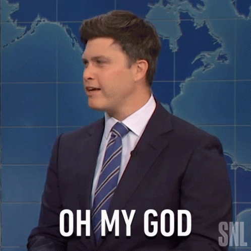Snl Colin Jost Oh My God Meme GIF
