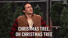 Snl James Franco Singing Oh Christmas Tree GIF