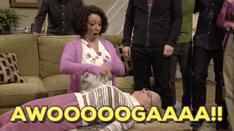Snl Lady Awooga Reviving GIF