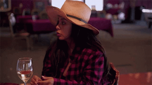 Snooki Cowboy Attire Drinking GIF