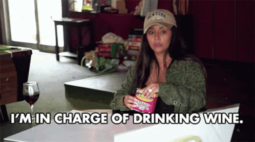 Snooki Im In Charge Of Drinking Wine GIF
