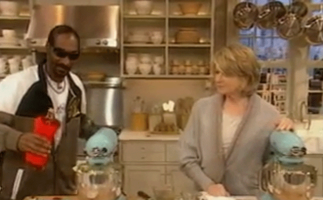 Snoop Dogg Cooking With Martha Stewart GIF