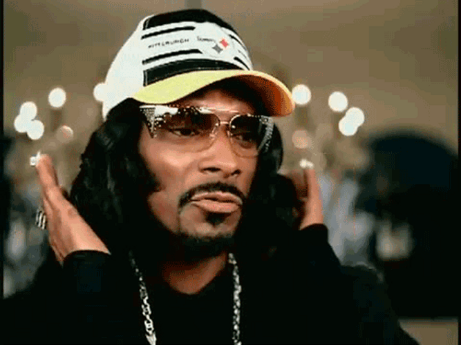 Snoop Dogg Fixing His Long Hair GIF
