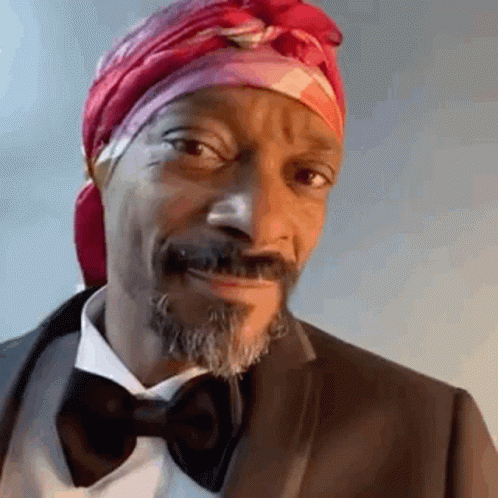 Snoop Dogg In Tuxedo And Head Scarf GIF