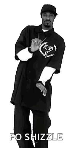 Snoop Dogg Is Dancing In A Black And White Photo GIF