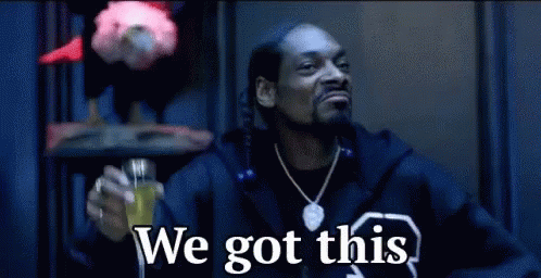 Snoop Dogg Is Holding A Glass Of Wine And Saying We Got This GIF