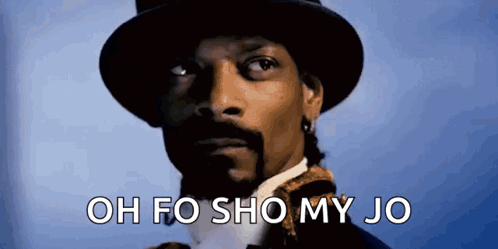 Snoop Dogg Is Wearing A Top Hat And A Tuxedo And Says Oh Fo Sho My Jo GIF