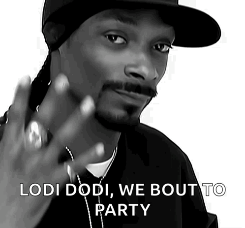 Snoop Dogg Lodi Dodi Party Black and White