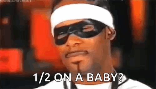 Snoop Dogg Mask Sunglasses 1/2 On Baby GIF