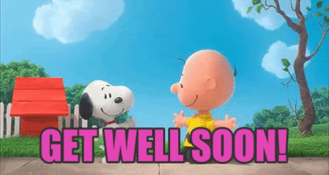 Snoopy and Charlie Brown Get Well So