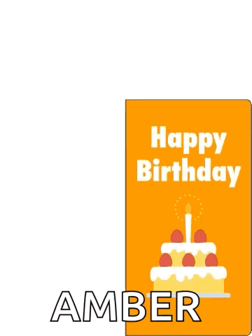 Snoopy And His Friends Are Celebrating Amber 'S Birthday By Holding A Birthday Cake . GIF