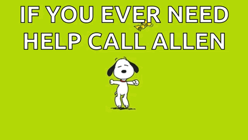 Snoopy and Woodstock Call Allen