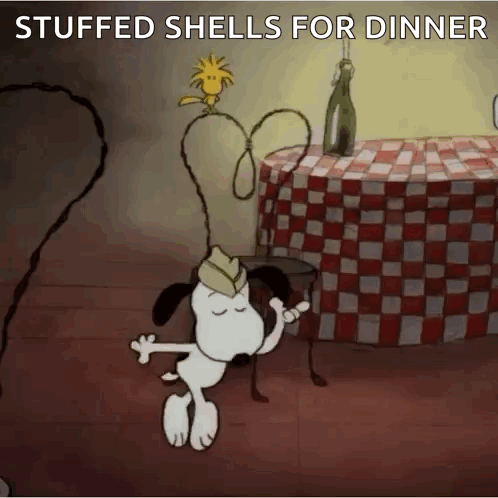 Snoopy And Woodstock Dancing GIF