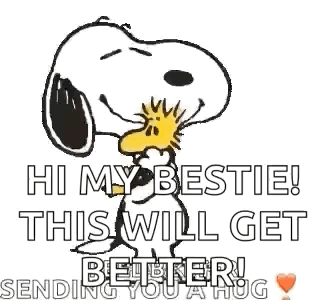 Snoopy And Woodstock Standing Talking GIF
