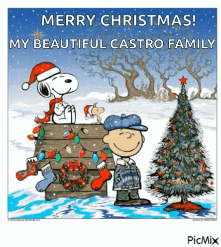 Snoopy Beautiful Christmas GIF