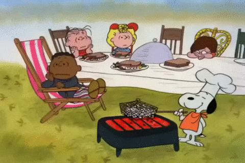 Snoopy Charlie Brown Popcorn GIF