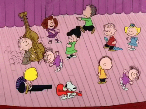 Snoopy Christmas Concert GIF