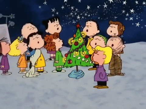 Snoopy Christmas Group Singing GIF