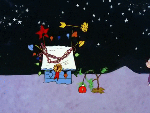 Snoopy Christmas Walk With Friends GIF