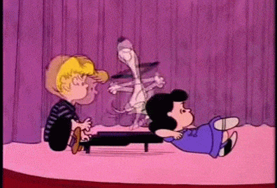 Snoopy Dance With Little Kids Watching GIF