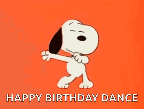 Snoopy Dancing Happy Birthday
