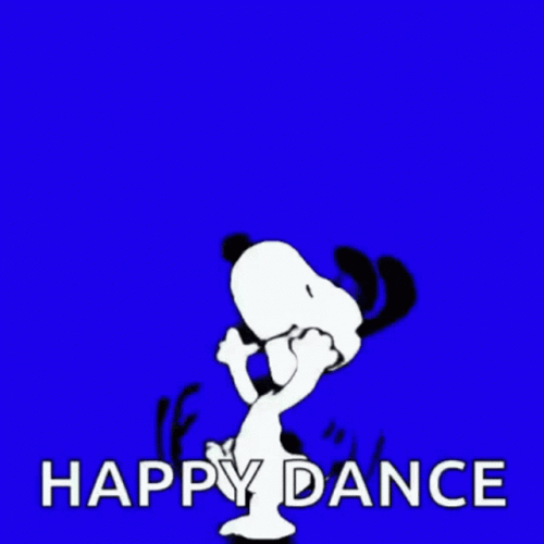 Snoopy Dancing Happy Dance Jump GIF