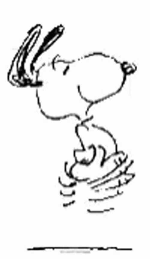 Snoopy Dancing Happy Jump GIF