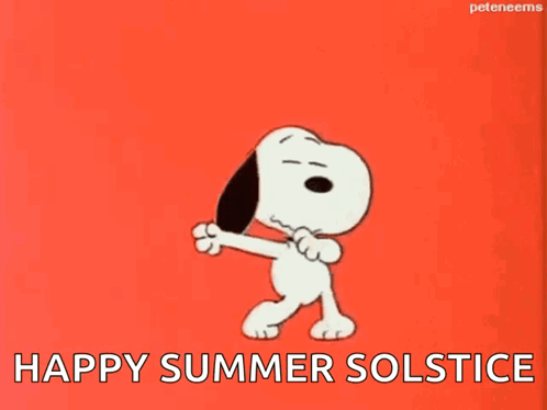 Snoopy Dancing Happy Summer Solstice